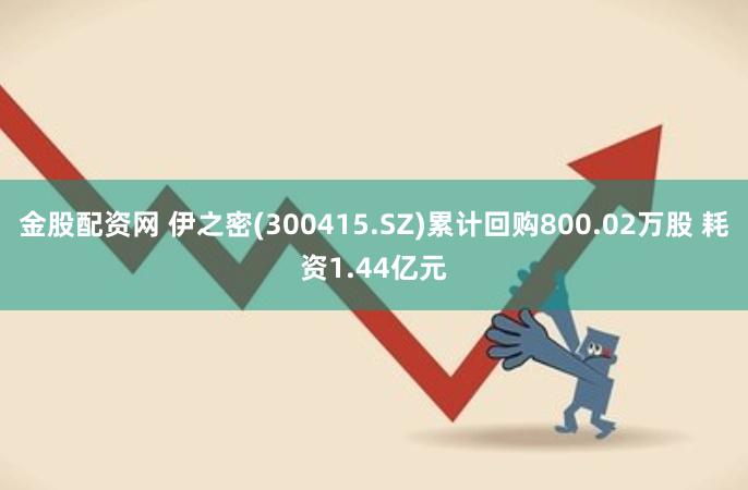 金股配资网 伊之密(300415.SZ)累计回购800.02万股 耗资1.44亿元