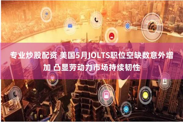 专业炒股配资 美国5月JOLTS职位空缺数意外增加 凸显劳动力市场持续韧性