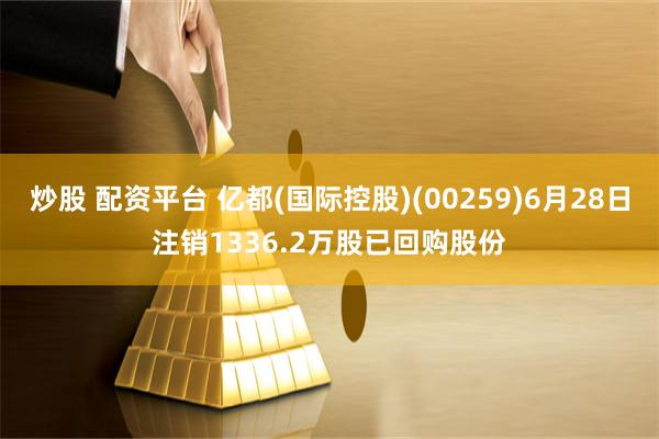 炒股 配资平台 亿都(国际控股)(00259)6月28日注销1336.2万股已回购股份