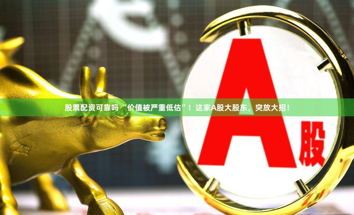 股票配资可靠吗 “价值被严重低估”！这家A股大股东，突放大招！